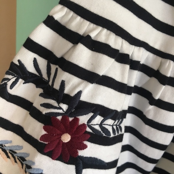 J. Crew factory embroidered striped top - Picture 6 of 7